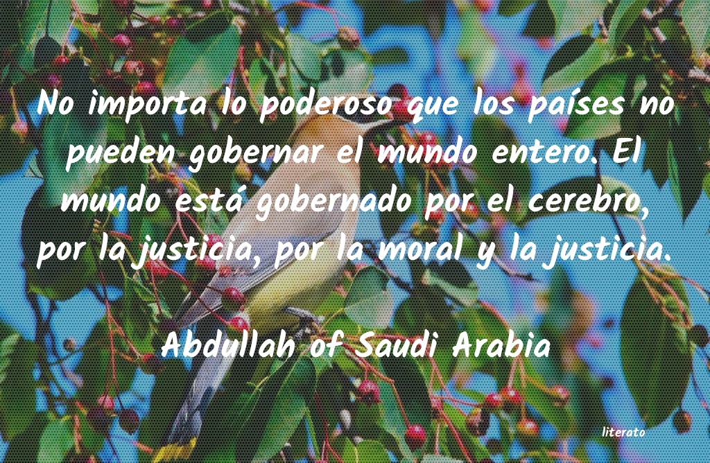 Frases de Abdullah of Saudi Arabia