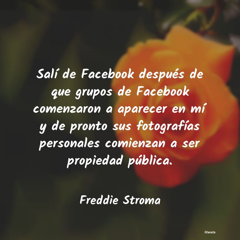 Frases de Freddie Stroma