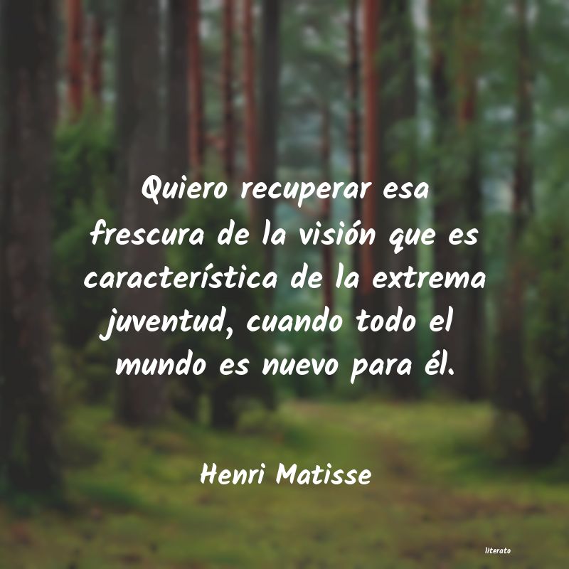 frases de Henri Matisse
