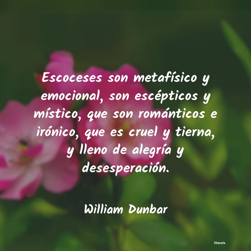 frases de William Dunbar