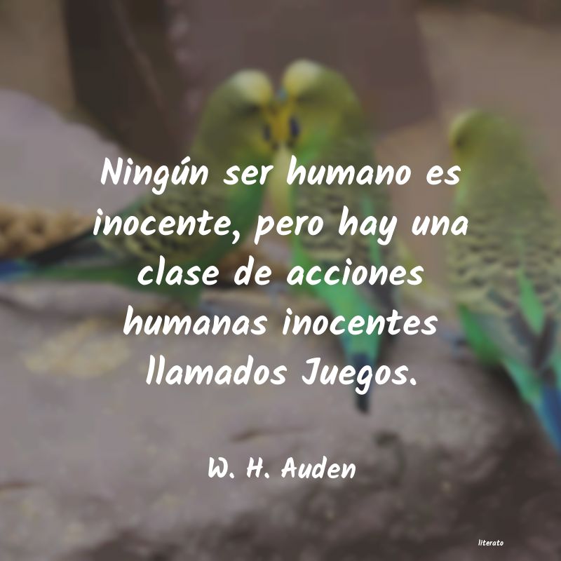 frases de W. H. Auden