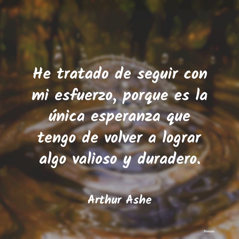 frases de Arthur Ashe