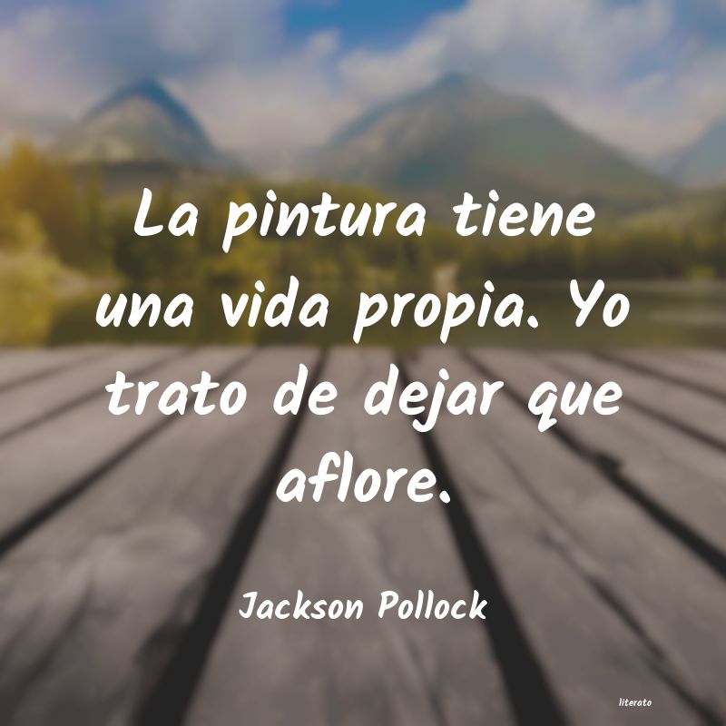 frases de Jackson Pollock