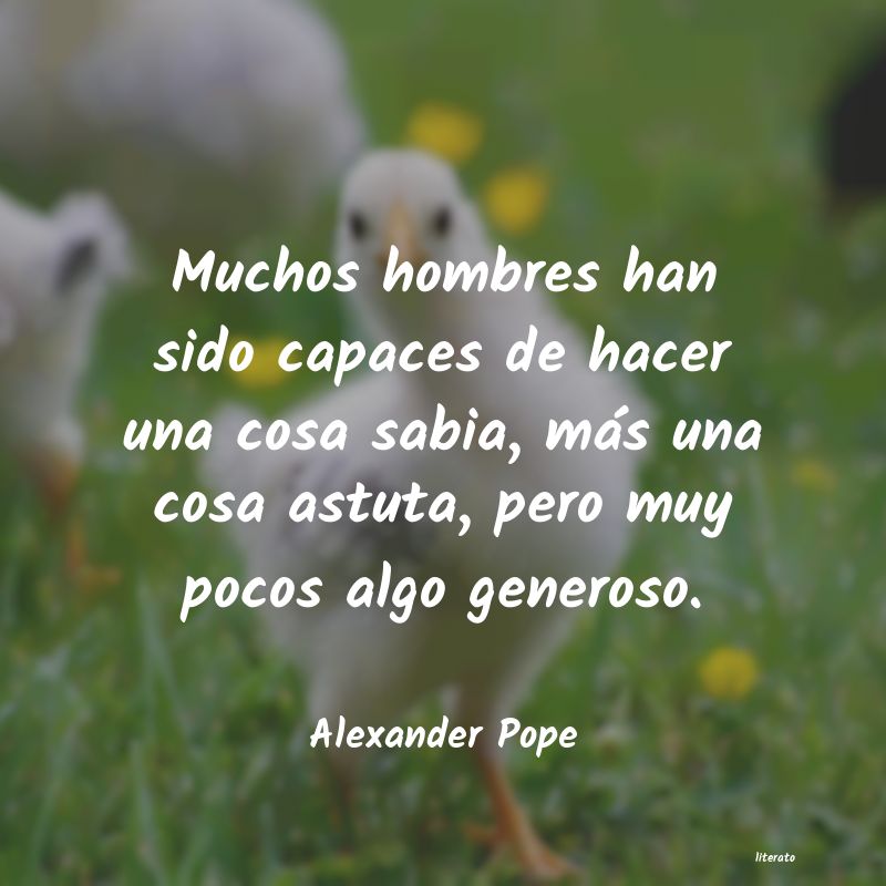 Frases de Alexander Pope