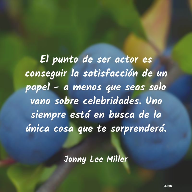 Frases de Jonny Lee Miller