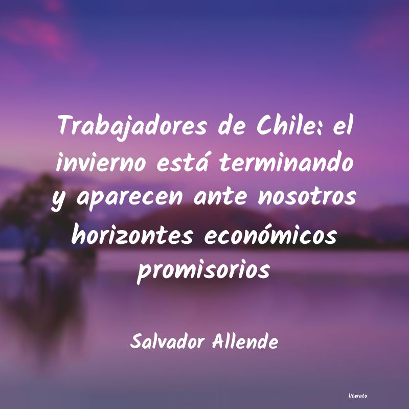 Frases de Salvador Allende