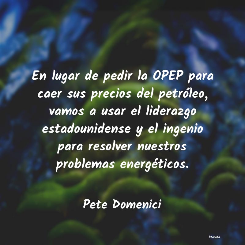 Frases de Pete Domenici