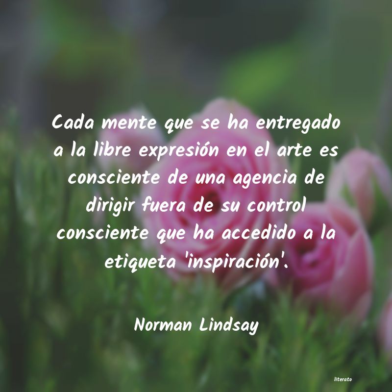Frases de Norman Lindsay