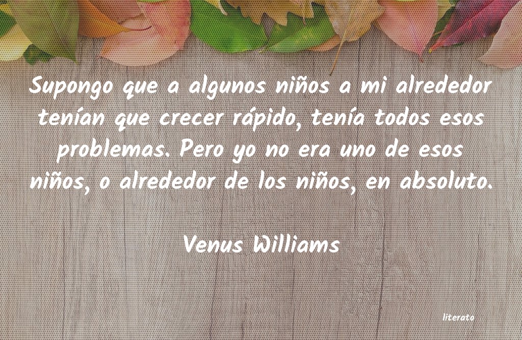 frases de Venus Williams
