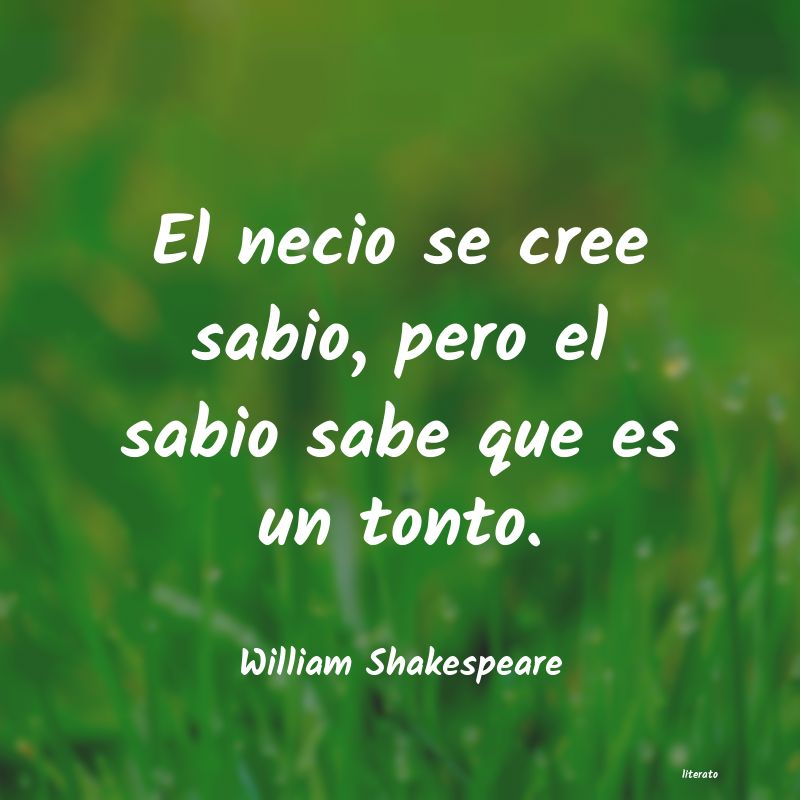 frases de William Shakespeare