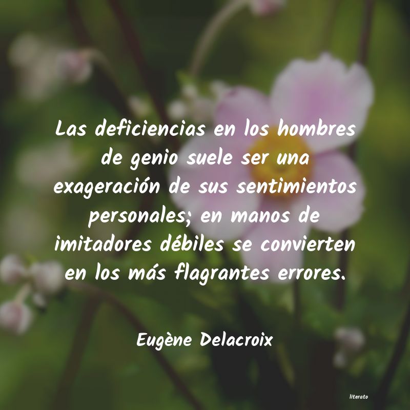 Frases de Eugène Delacroix