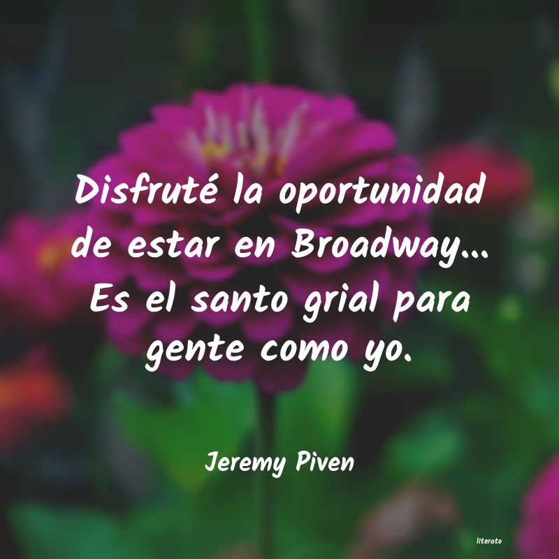 frases de Jeremy Piven