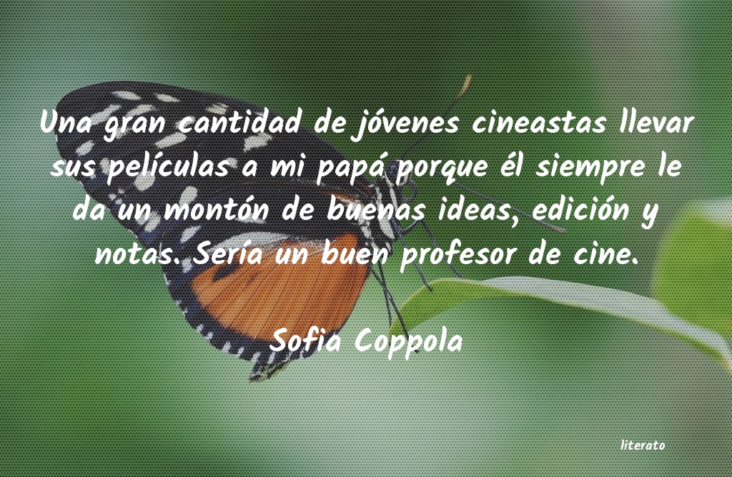 frases de Sofia Coppola