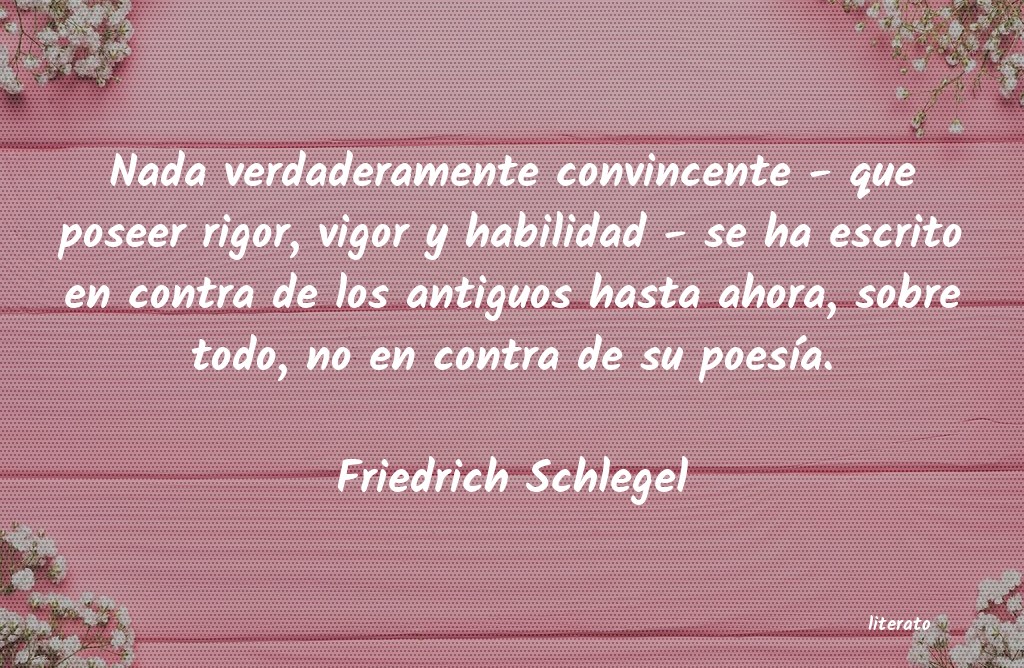 Frases de Friedrich Schlegel