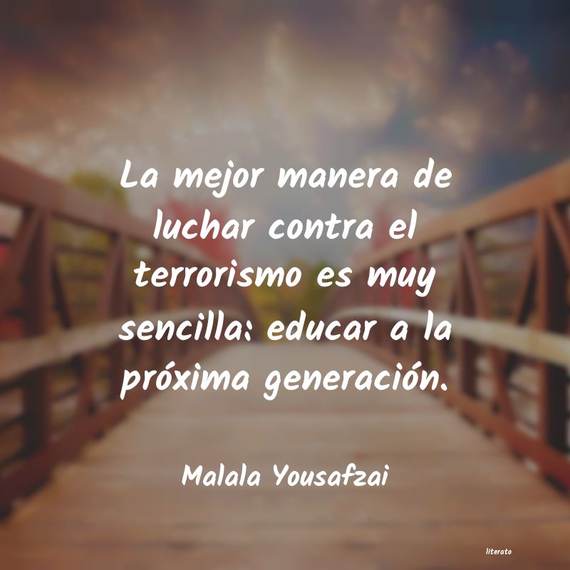frases de Malala Yousafzai
