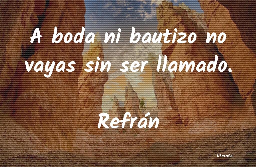 Frases de Refrán