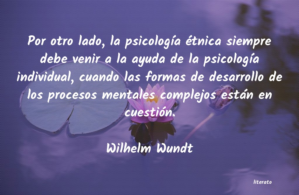 Frases de Wilhelm Wundt