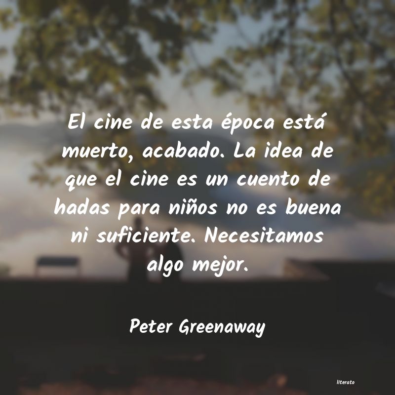 Frases de Peter Greenaway