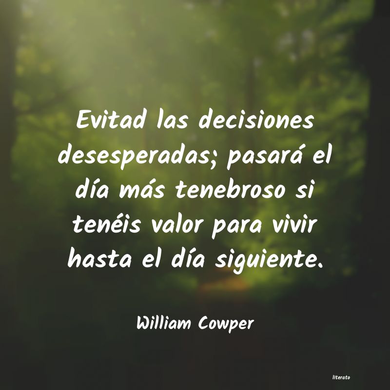 frases de William Cowper