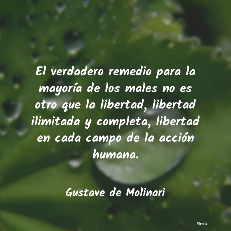 Frases de Gustave de Molinari