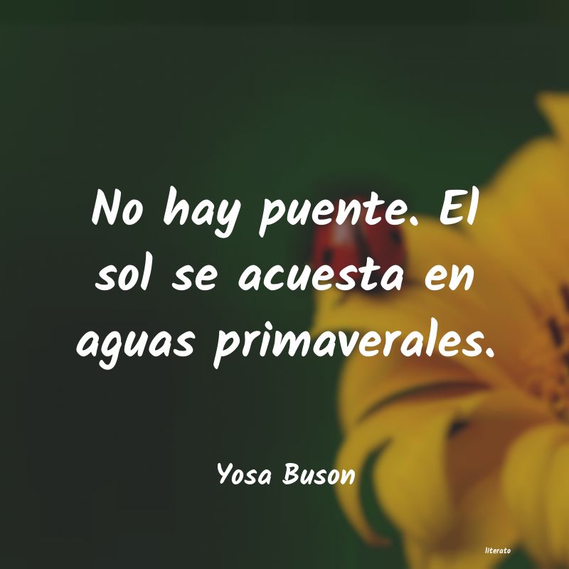 frases de Yosa Buson