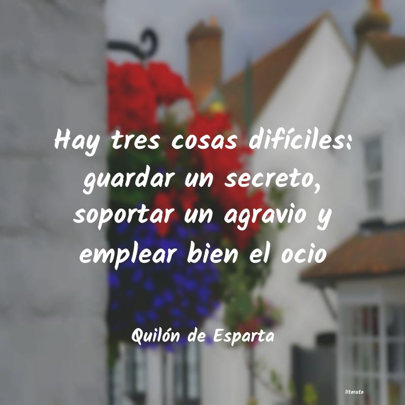 Frases de Quilón de Esparta