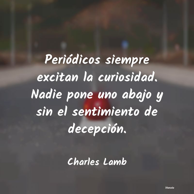 Frases de Charles Lamb