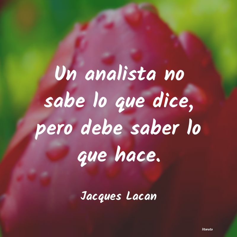 Frases de Jacques Lacan