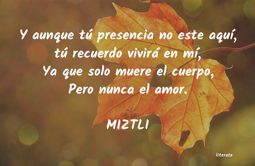 frases de MIZTLI