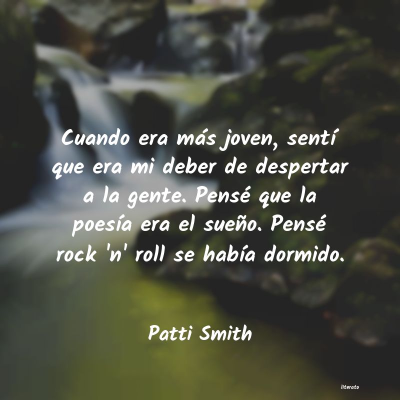 Frases de Patti Smith