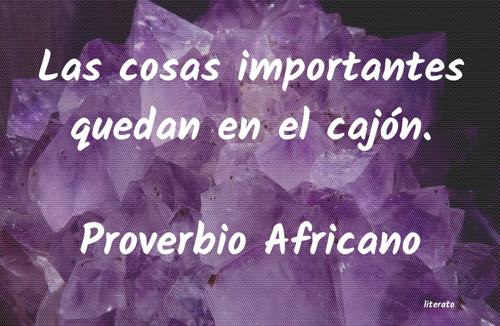 frases de Proverbio Africano
