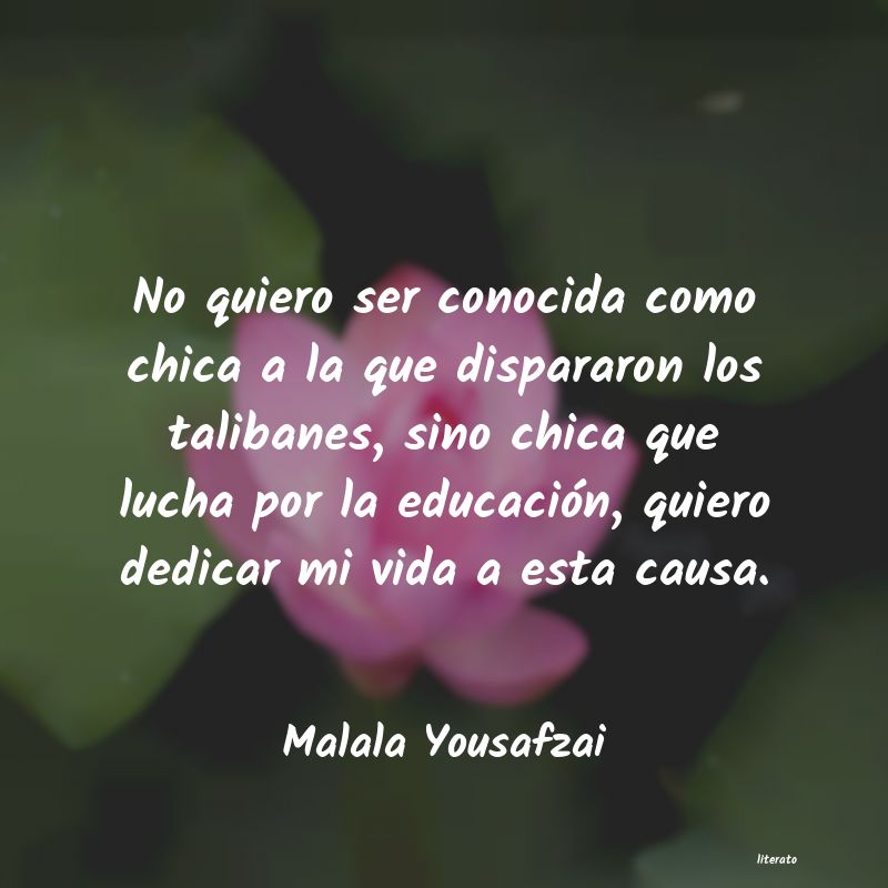 Frases de Malala Yousafzai