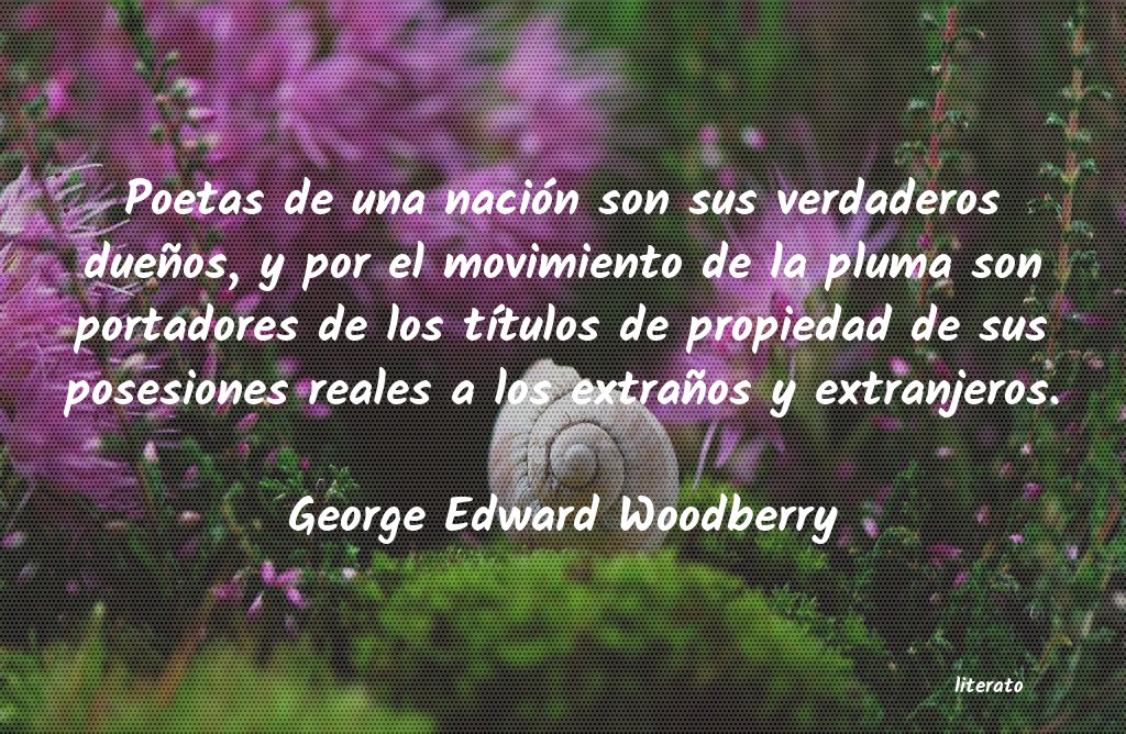 frases de George Edward Woodberry