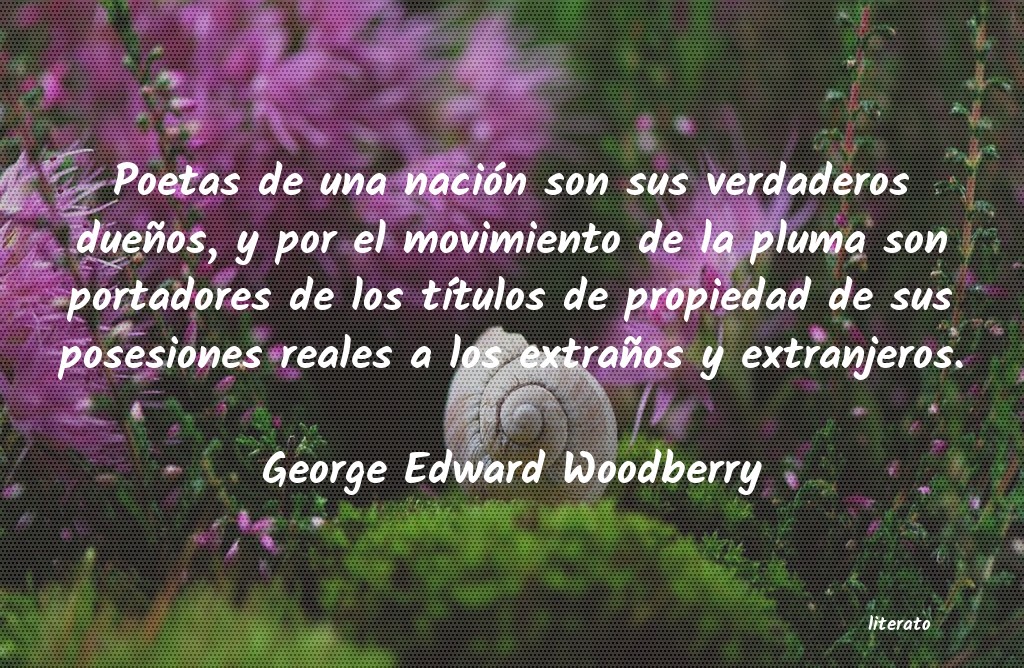 Frases de George Edward Woodberry