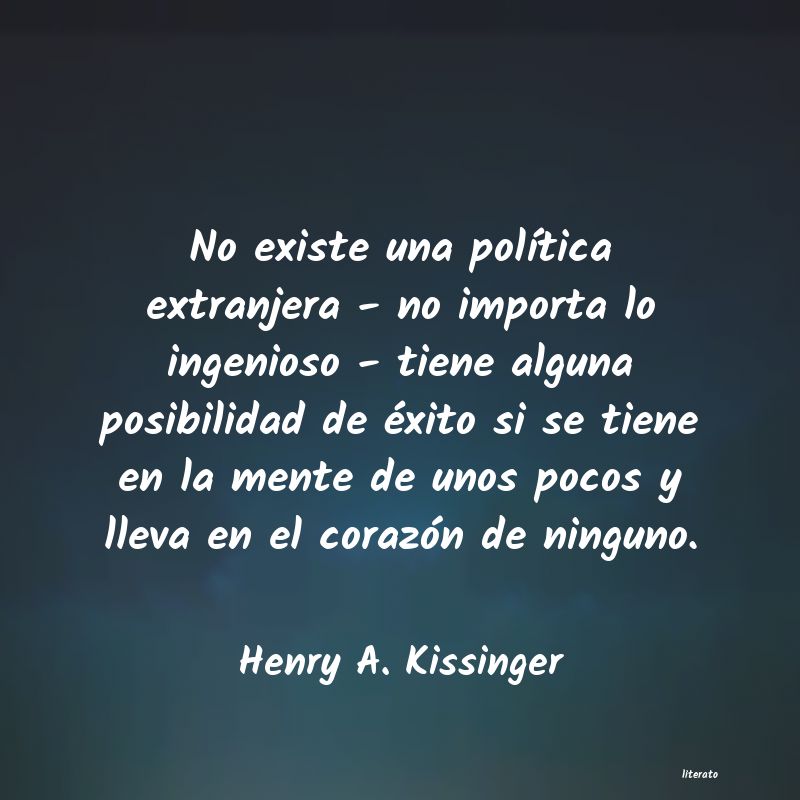 frases de Henry A. Kissinger