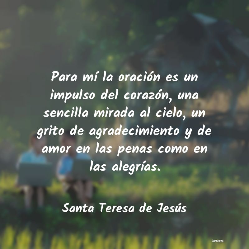 Frases de Santa Teresa de Jesús