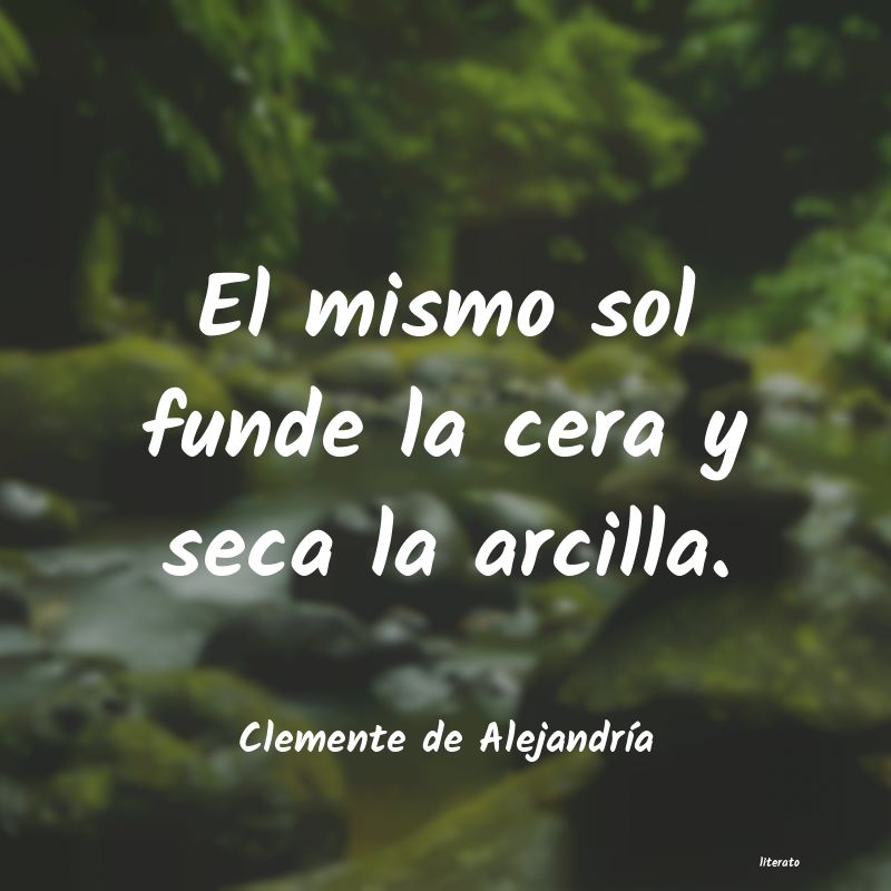 frases de Clemente de AlejandrÃa