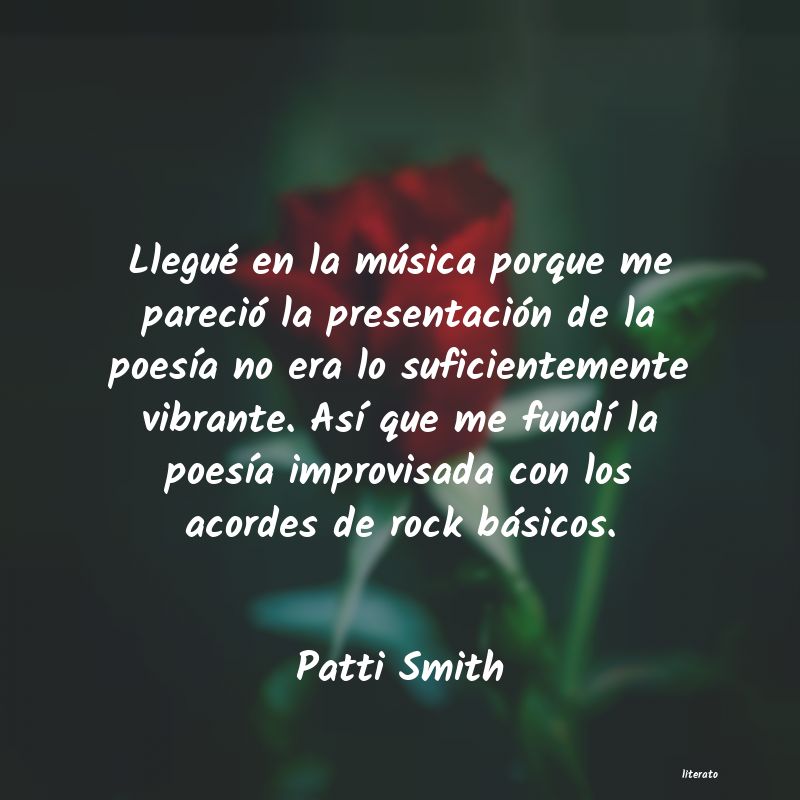 Frases de Patti Smith