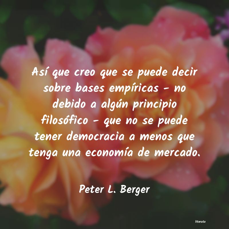 frases de Peter L. Berger