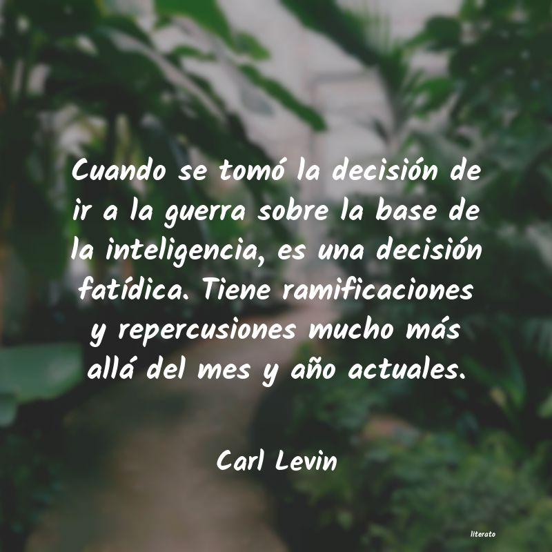frases de Carl Levin