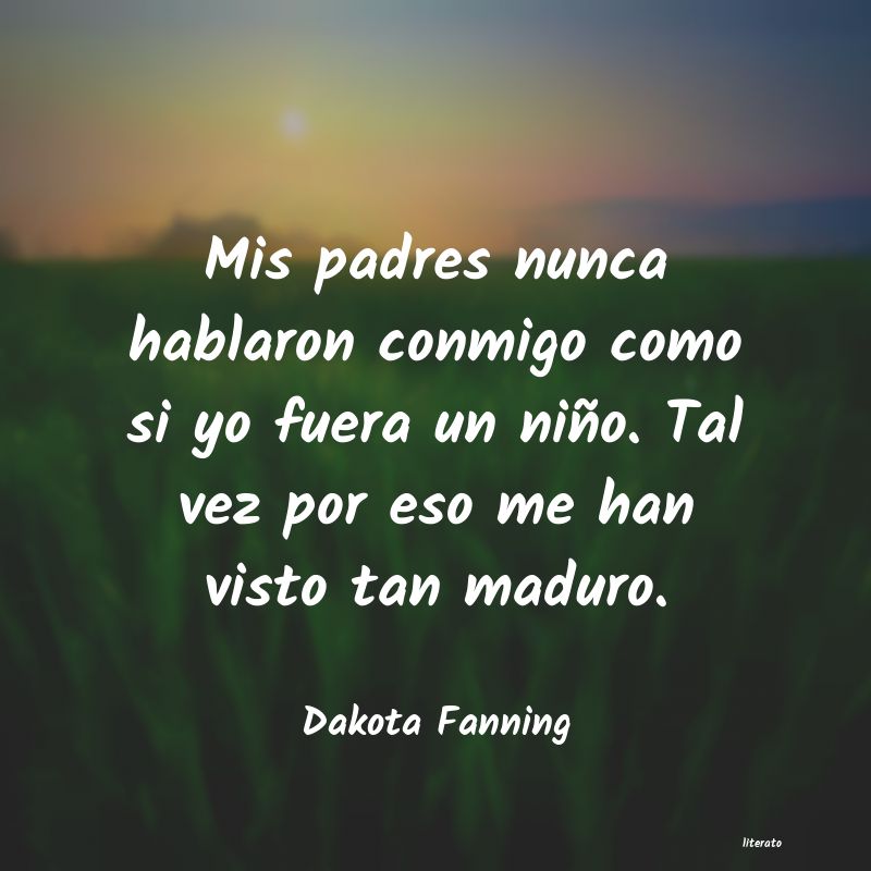 Frases de Dakota Fanning