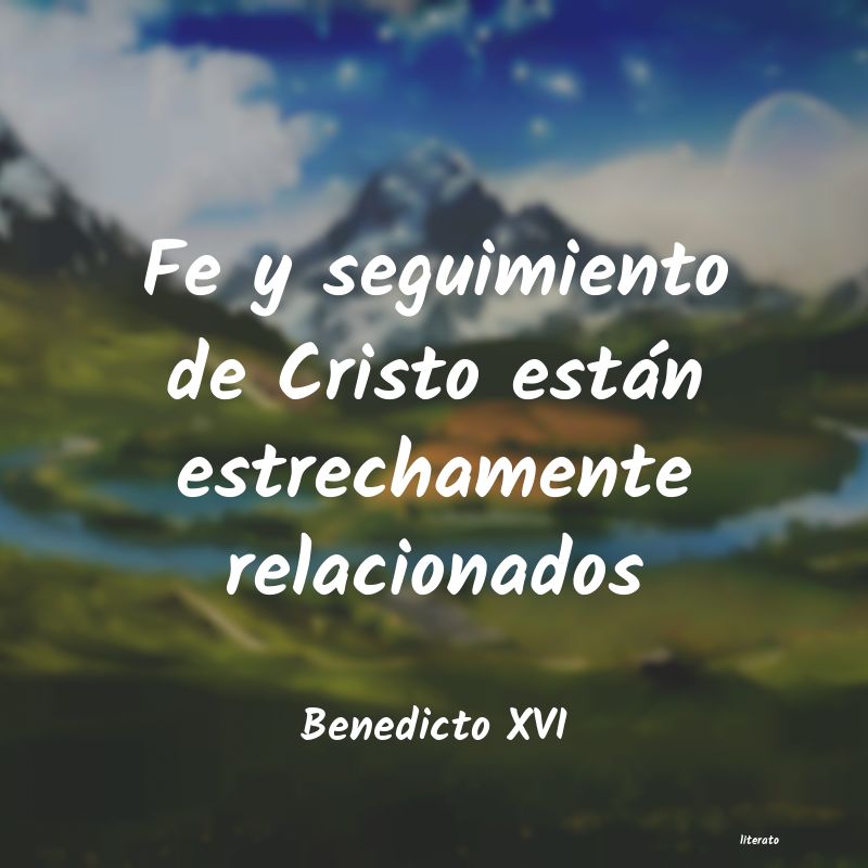 Frases de Benedicto XVI