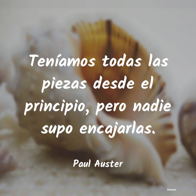 Frases de Paul Auster