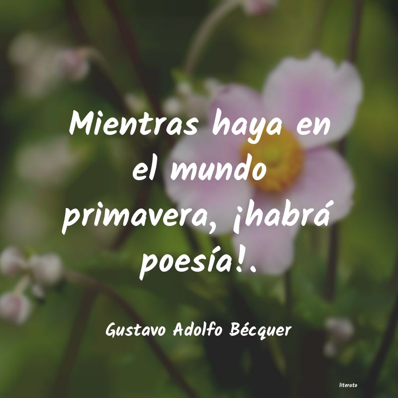 Frases de Gustavo Adolfo Bécquer