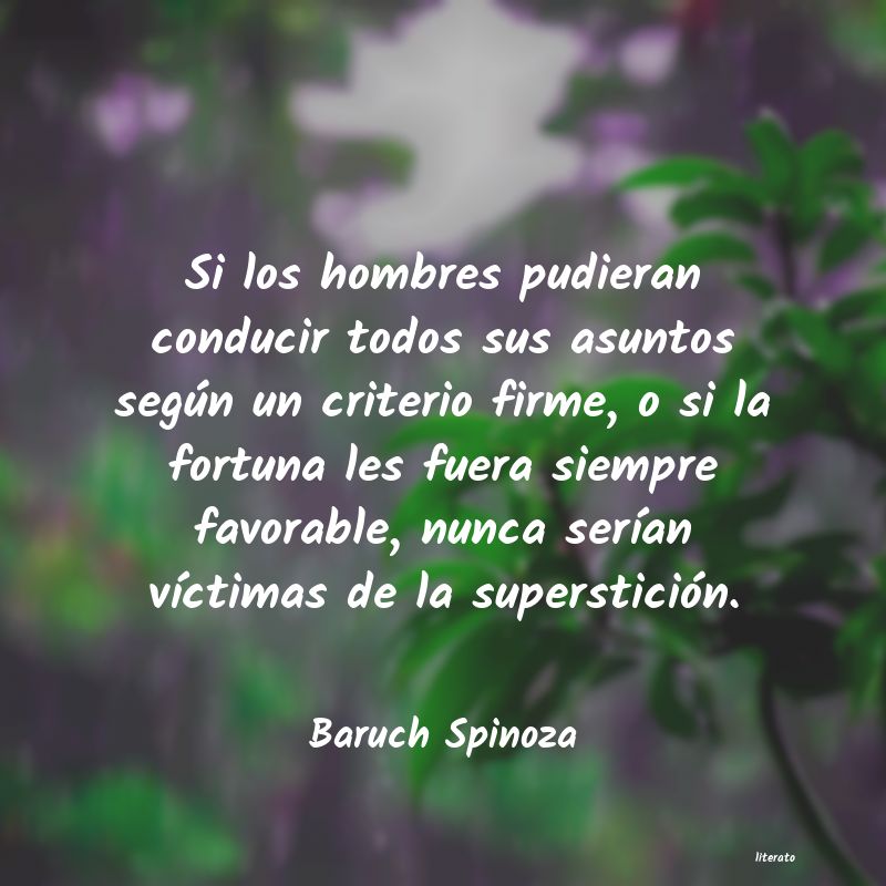 Frases de Baruch Spinoza