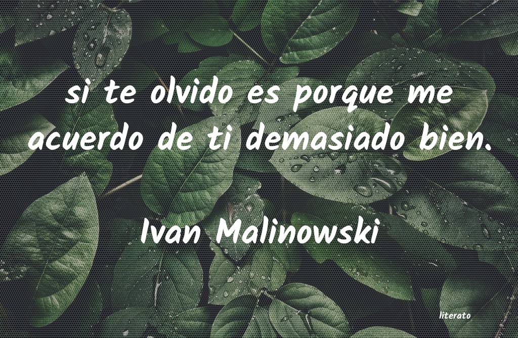 frases de Ivan Malinowski
