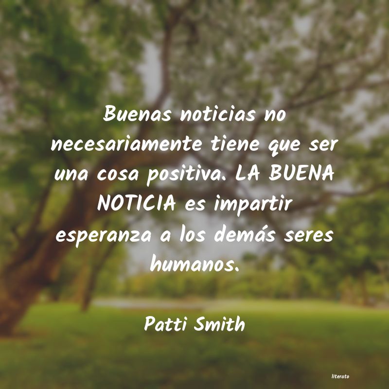 Frases de Patti Smith