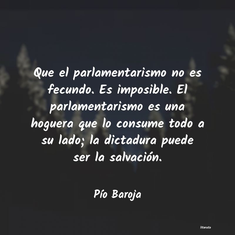 Frases de Pío Baroja