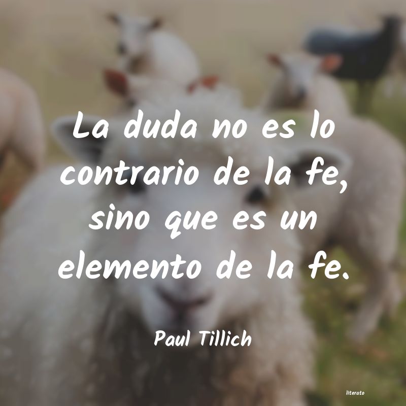 frases de Paul Tillich