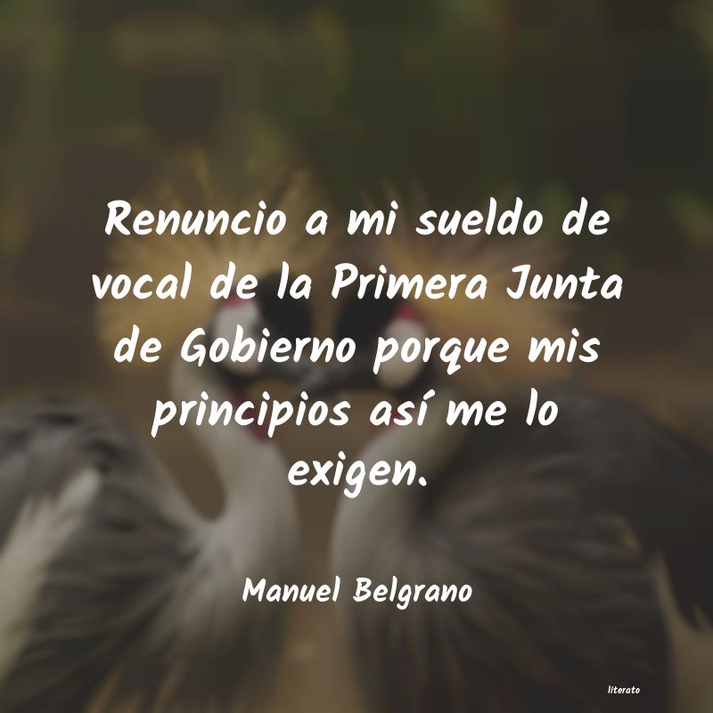 Frases de Manuel Belgrano